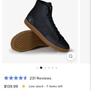 ADAPT HIGH TOP TRAINER BLACK WITH GUM SOLES